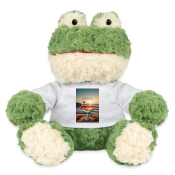 Strand Weinglas - MiniFeet® Frosch Torge - Weiß - Vorne