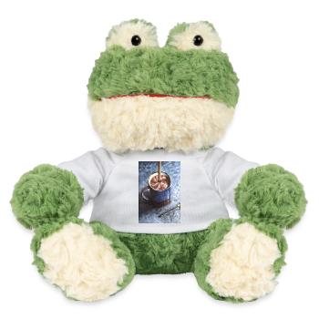 Coffee Choco Mug with Swirling Cocoa Art - MiniFeet® Frog Torge - white - Front