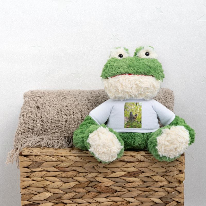 Waldspecht auf moosigem Baumstumpf MiniFeet® Frosch Torge
