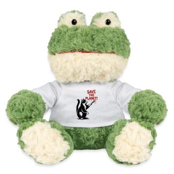 Planetenschutz Katze Kunst - MiniFeet® Frosch Torge - Weiß - Vorne