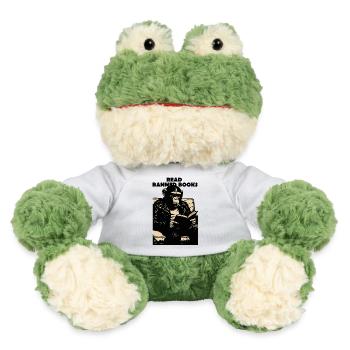 Read Banned Books Chimp - MiniFeet® Frog Torge - white - Front