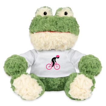 A racing cyclist on his bike - MiniFeet® Frog Torge - white - Front