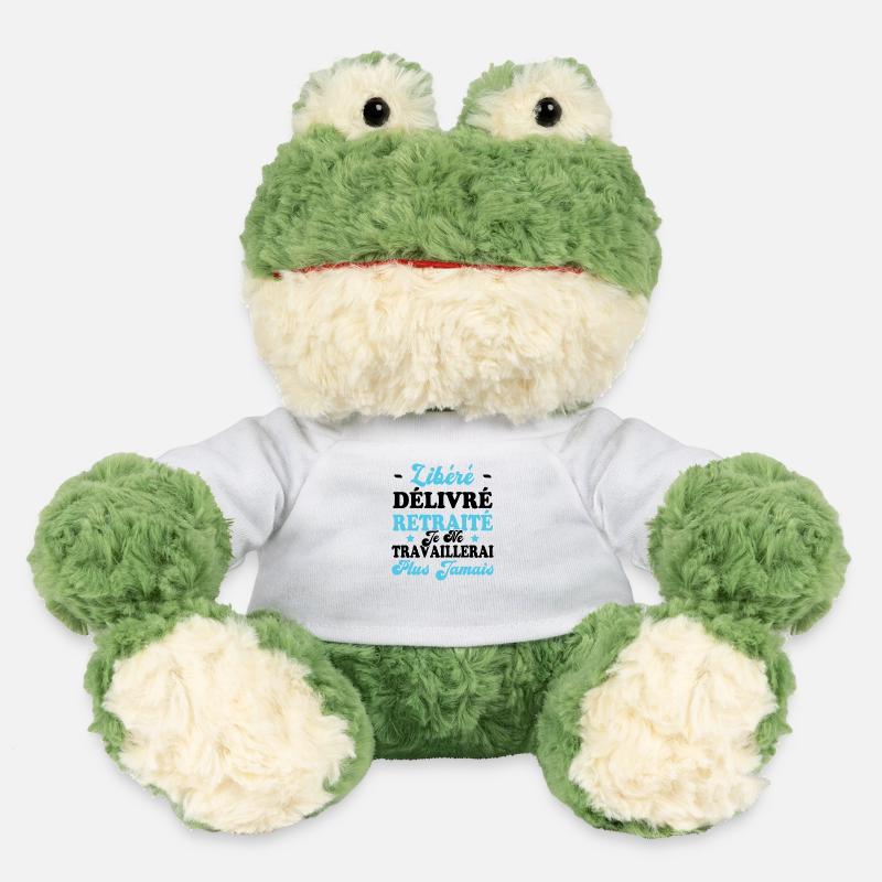Libéré Délivré Je Ne Travaillerai Plus Jamais - Grenouille Torge MiniFeet® - blanc