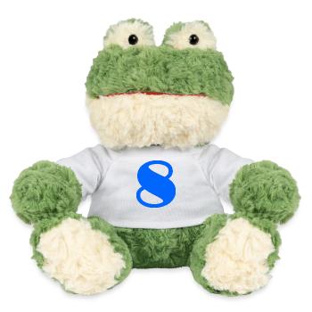 8. 8 YEARS. EIGHT. 8TH ANNIVERSARY. ANNIVERSARY - MiniFeet® Frog Torge - white - Front