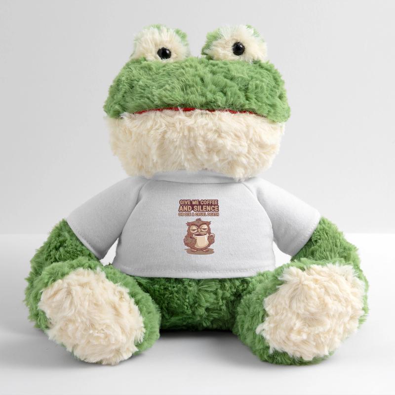 Kaffee Eule - geb mir Kaffee und Stille oder stirb MiniFeet® Frosch Torge