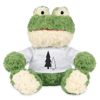 Forest Silhouette Fir Trees - MiniFeet® Frog Torge - white - Front