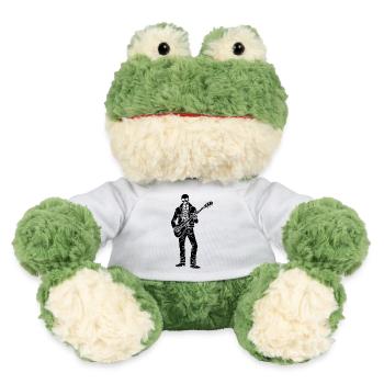 Squelette guitariste (noir) - Grenouille Torge MiniFeet® - blanc - Devant