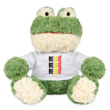 Fierté belge, drapeau de la Belgique - Grenouille Torge MiniFeet® - blanc - Devant