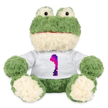 Cyber Purple Flow - MiniFeet® Frog Torge - white - Front