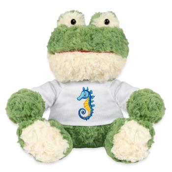 Hippocampe bleu - Grenouille Torge MiniFeet® - blanc - Devant