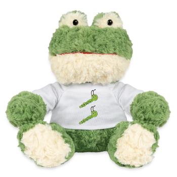Grüne raupe cartoon - MiniFeet® Frosch Torge - Weiß - Vorne