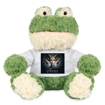 Aries -  Sternzeichen Widder - MiniFeet® Frosch Torge - Weiß - Vorne