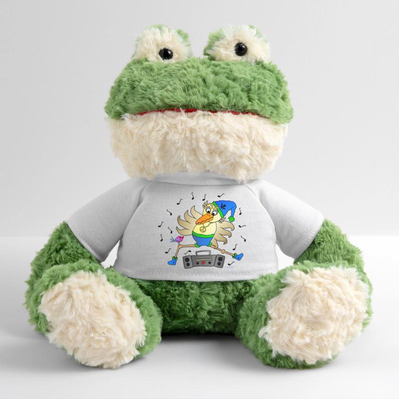Schräger Vogel Tänzer mit Ghettoblaster Fun Comic MiniFeet® Frosch Torge
