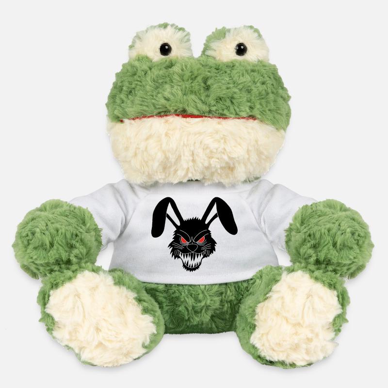 Demonic Black Rabbit - MiniFeet® Frog Torge - white