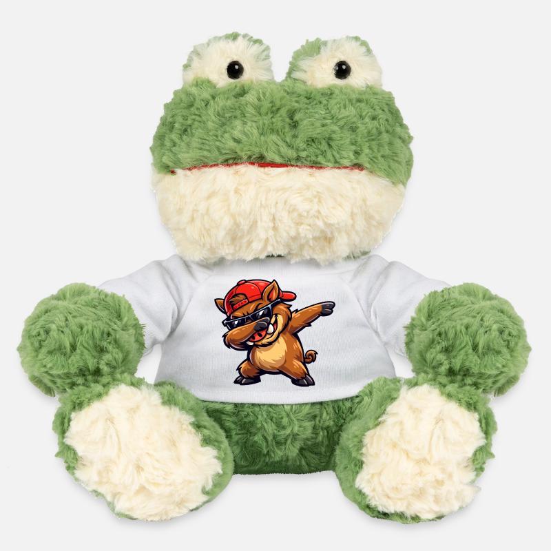 Dabbing Warthog - MiniFeet® Frog Torge - white