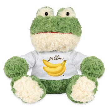 Drei gelbe Bananen Abbildung mit Inschrift - MiniFeet® Frosch Torge - Weiß - Vorne