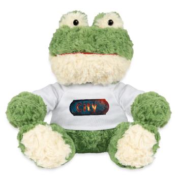 Panneau de ville rouillé de la ville avec une sensation vintage - Grenouille Torge MiniFeet® - blanc - Devant