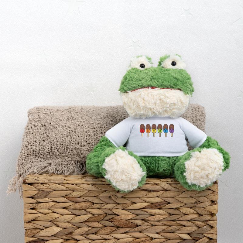 SUMMER SCHOKO EIS ESSEN REGENBOGEN BUNT SOMMER EIS MiniFeet® Frosch Torge