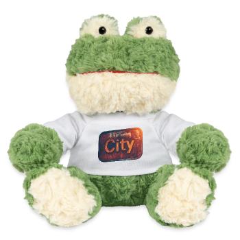 Style néon rétro de la ville pour une touche urbaine - Grenouille Torge MiniFeet® - blanc - Devant