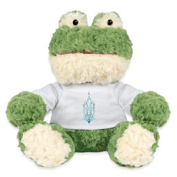 Aqua Pin Stripe - Grenouille Torge MiniFeet® - blanc - Devant