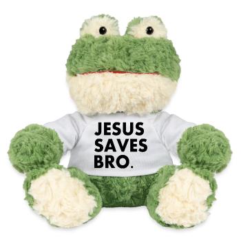 Jesus saves bro - MiniFeet® Frosch Torge - Weiß - Vorne