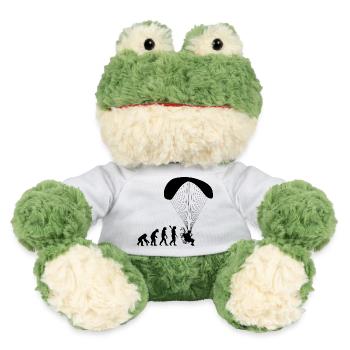 Paramotoring Human Evolution Funny - MiniFeet® Frog Torge - white - Front