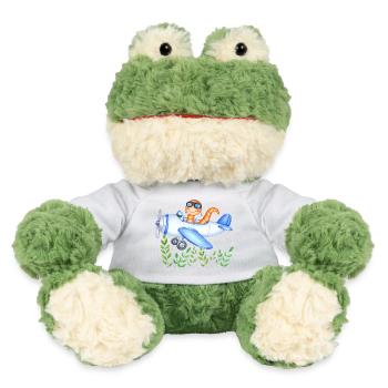 Regenwurm-Pilot rettet die Welt - MiniFeet® Frosch Torge - Weiß - Vorne