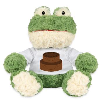 Two-Tier Chocolate Cake - MiniFeet® Frog Torge - white - Front