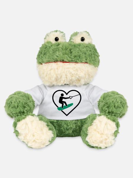 Herz-Wakeboard – Wasser-Leidenschaft - MiniFeet® Frosch Torge - Weiß