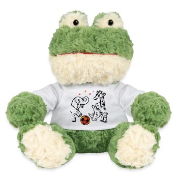 Fußball Fans - MiniFeet® Frosch Torge - Weiß - Vorne