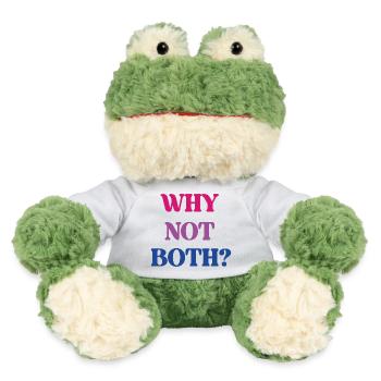 LGBT Pride Month - Bisexual Pride - Why Not Both? - MiniFeet® Frog Torge - white - Front