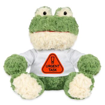 Prioritätssignal für dringende Aufgaben - MiniFeet® Frosch Torge - Weiß - Vorne