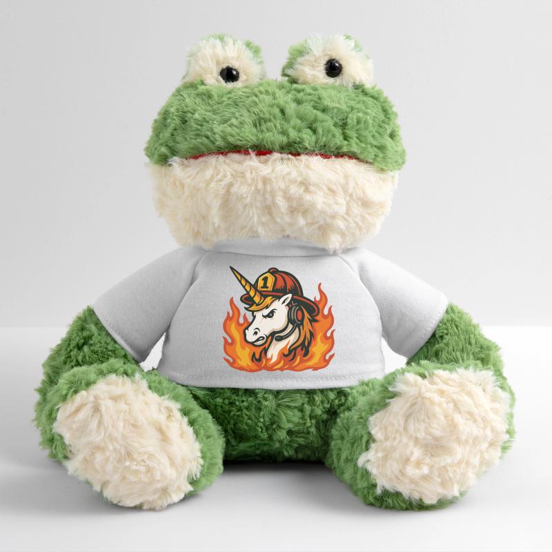 Flammender Einhorn-Feuerwehrmann MiniFeet® Frosch Torge