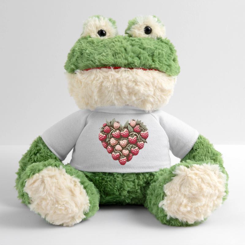 Raspberry Heart Pattern MiniFeet® Frog Torge