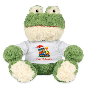 Weihnachtlicher Kinderzug – Merry Christmas Train - MiniFeet® Frosch Torge - Weiß - Vorne