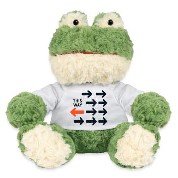 Invertierter Pfeil gegen das aktuelle Design So Tot - MiniFeet® Frosch Torge - Weiß - Vorne