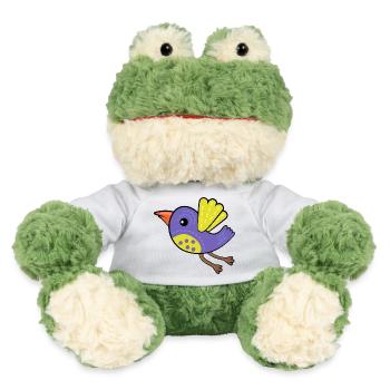 Kleiner Lila Vogel - MiniFeet® Frosch Torge - Weiß - Vorne
