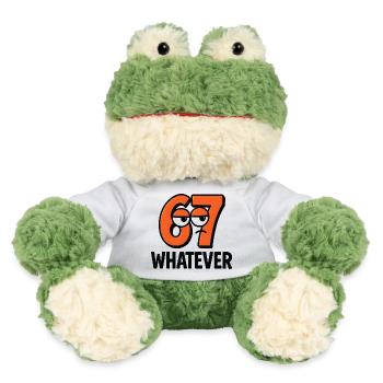 Six Seven Whatever Italian Brainrot Humor Meme  - MiniFeet® Frosch Torge - Weiß - Vorne
