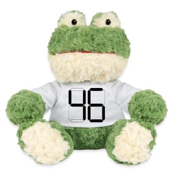 NUMMER 46 Sechsundvierzig Geschenk Digital - MiniFeet® Frosch Torge - Weiß - Vorne