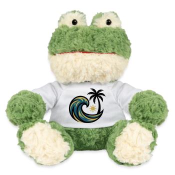 Welle Palme Surfen Strandurlaub Beachclub - MiniFeet® Frosch Torge - Weiß - Vorne