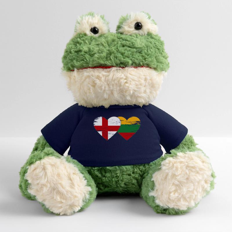 Angleterre Lituanie drapeau forme de coeur utilisé Grenouille Torge MiniFeet®