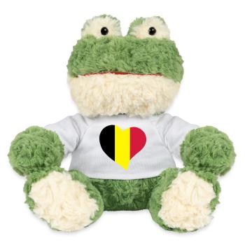 Belgian heart - MiniFeet® Frog Torge - white - Front