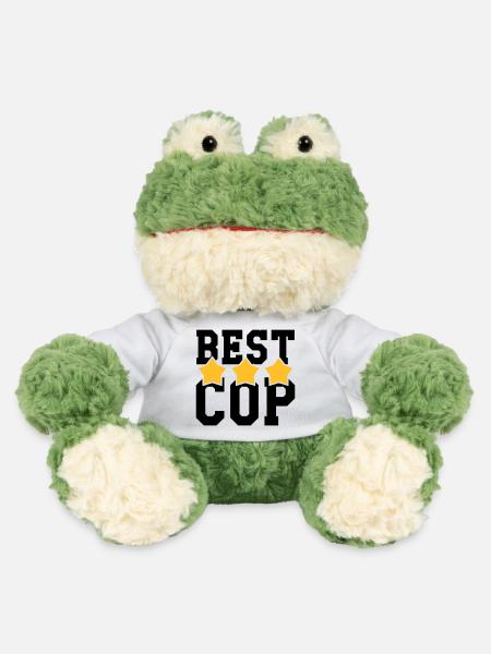 Polizist / Justiz / Polizei / Gewehr - MiniFeet® Frosch Torge - Weiß