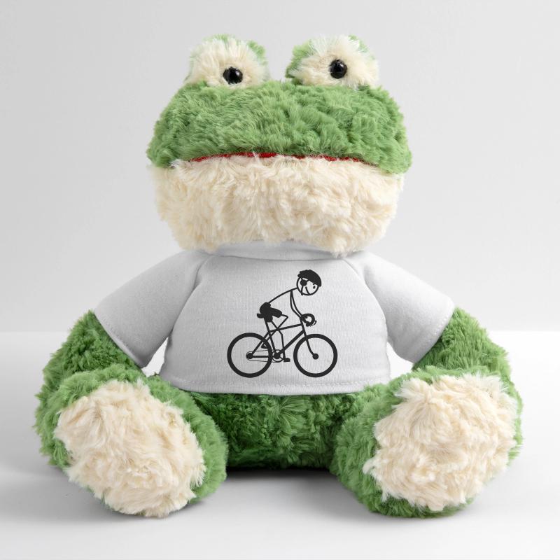 Jung oder Mann auf dem Fahrrad MiniFeet® Frosch Torge
