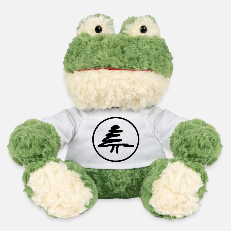 Fir tree in a circle - MiniFeet® Frog Torge - white