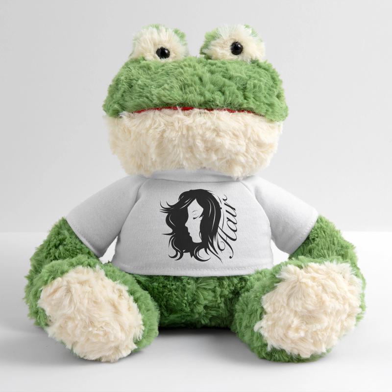 Mädchen Silhouette mit Typografie-Haar MiniFeet® Frosch Torge