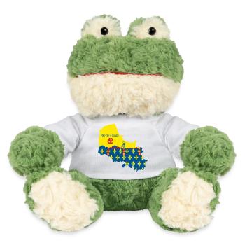 Stilisierte Karte des Pas-de-Calais mit seinen Symbolen - MiniFeet® Frosch Torge - Weiß - Vorne