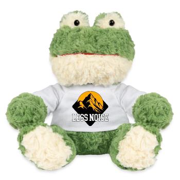 Less Noise | Minimalist outdoor graphic - MiniFeet® Frog Torge - white - Front