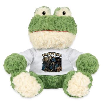 Wartet auf Ersatzteile | Humor-mechanisches Skelett - MiniFeet® Frosch Torge - Weiß - Vorne