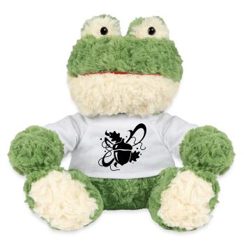 Acorn with oak leaves - MiniFeet® Frog Torge - white - Front